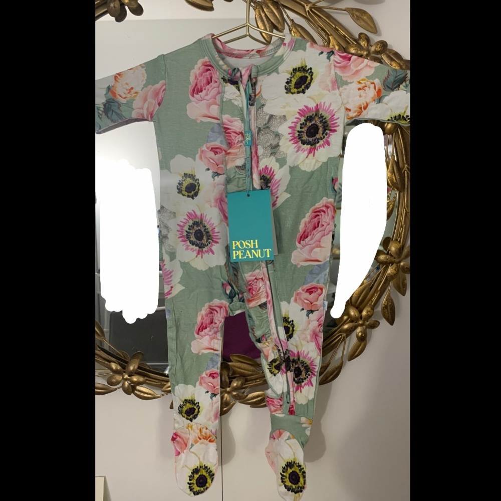 Jolie Footie Ruffled Zippered One Piece